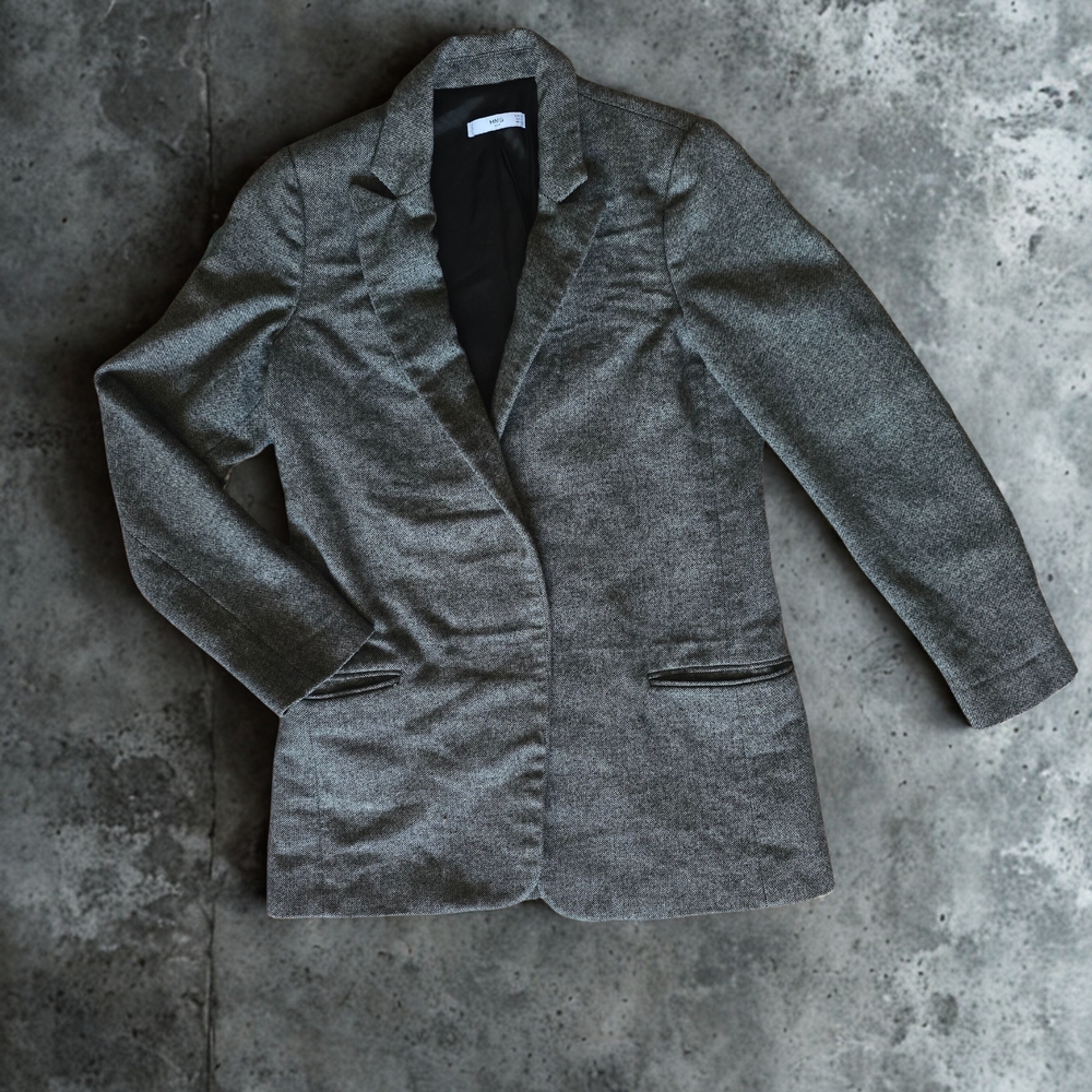 Mango Charcoal Gray Blazer - Picture 2 of 4